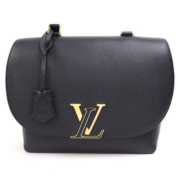 Louis Vuitton Volta Noir Taurillon Leather 2WAY Shoulder Top Handle Black - Picture 2 of 14